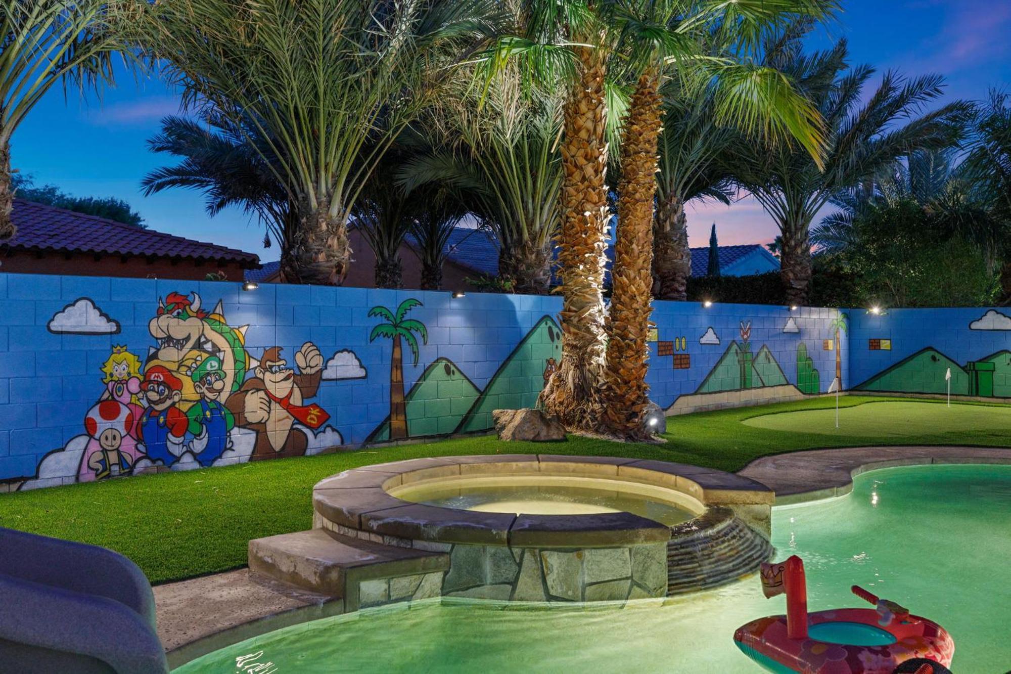 Super Mario Hideout: Desert Dream With Game Room & Pool Slide Indio Exterior photo